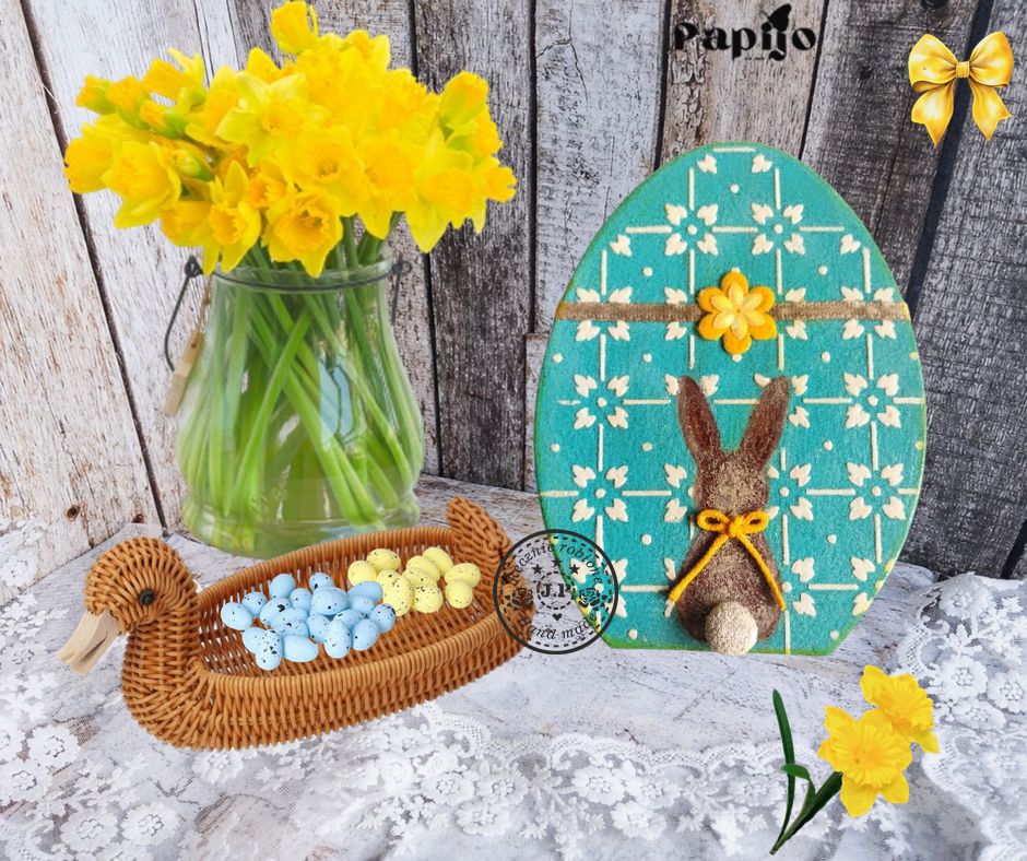Ozdobne jajko z zajączkiem