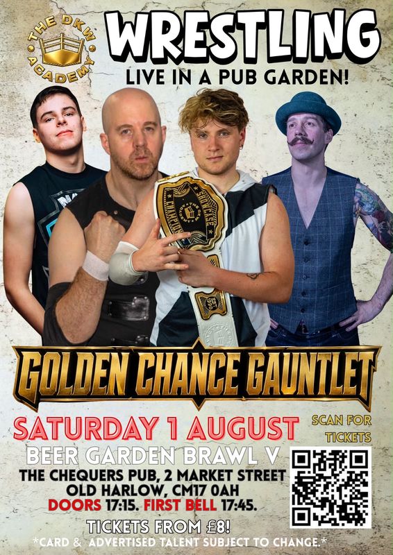 DKW BEER GARDEN BRAWL V: GOLDEN CHANCE GAUNTLET  (Harlow) Adult Ticket