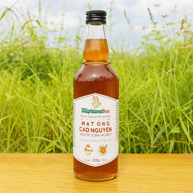 Mật Ong Nguyên Chất Cao Nguyên Highlandbee – Chai 500ml