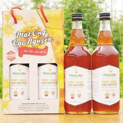 20 chai mật ong nguyên chất Cao Nguyên Highlandbee - Chai 500ml