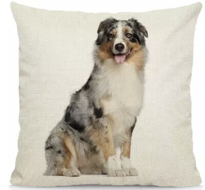 Australian Shepard Cattle Dog Aussie Pillow Cover