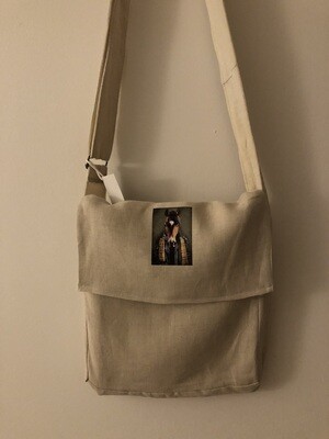 Linen Crossbody Bag Natural Wheat / Cream Featuring ROY by gayle