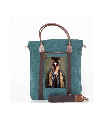 Flight Bag Hunter Green / leather Featuring Roy by gayle