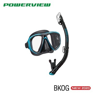 Tusa Sport Adult Powerview Mask and Dry Snorkel Combo