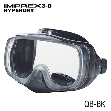 Tusa Imprex 3D Hyperdry Mask - Black / Black Silicone