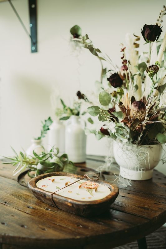 Dried Floral Bud Vase