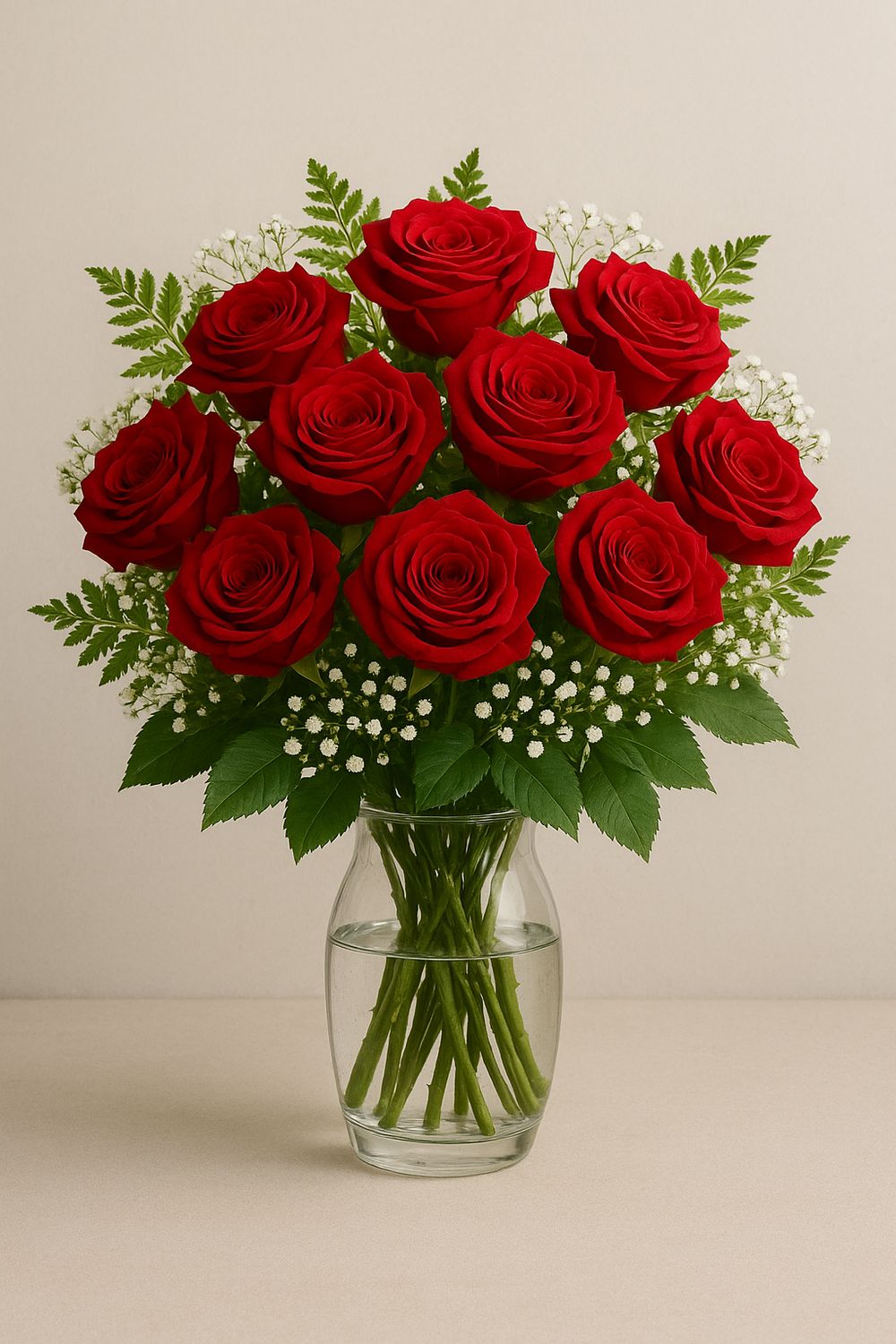 Valentine's Rose Handtied Bouquet