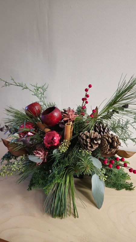 Cedar &amp; Sparkle Centerpiece