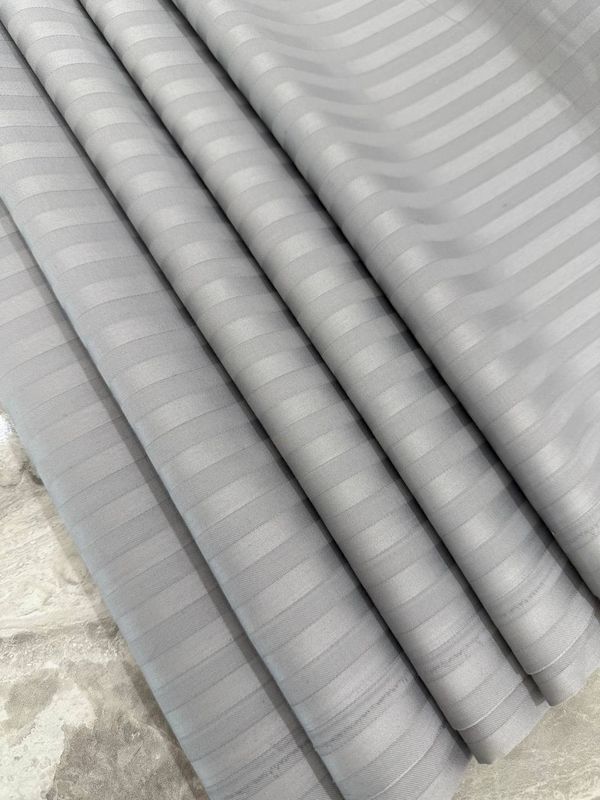 Bumbac satinat liniar - gri