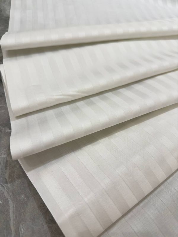 Bumbac satinat liniar - ivory