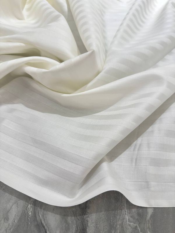 Bumbac satinat liniar - ivory