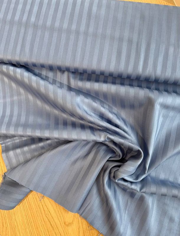 Bumbac satinat linar - albastru indigo