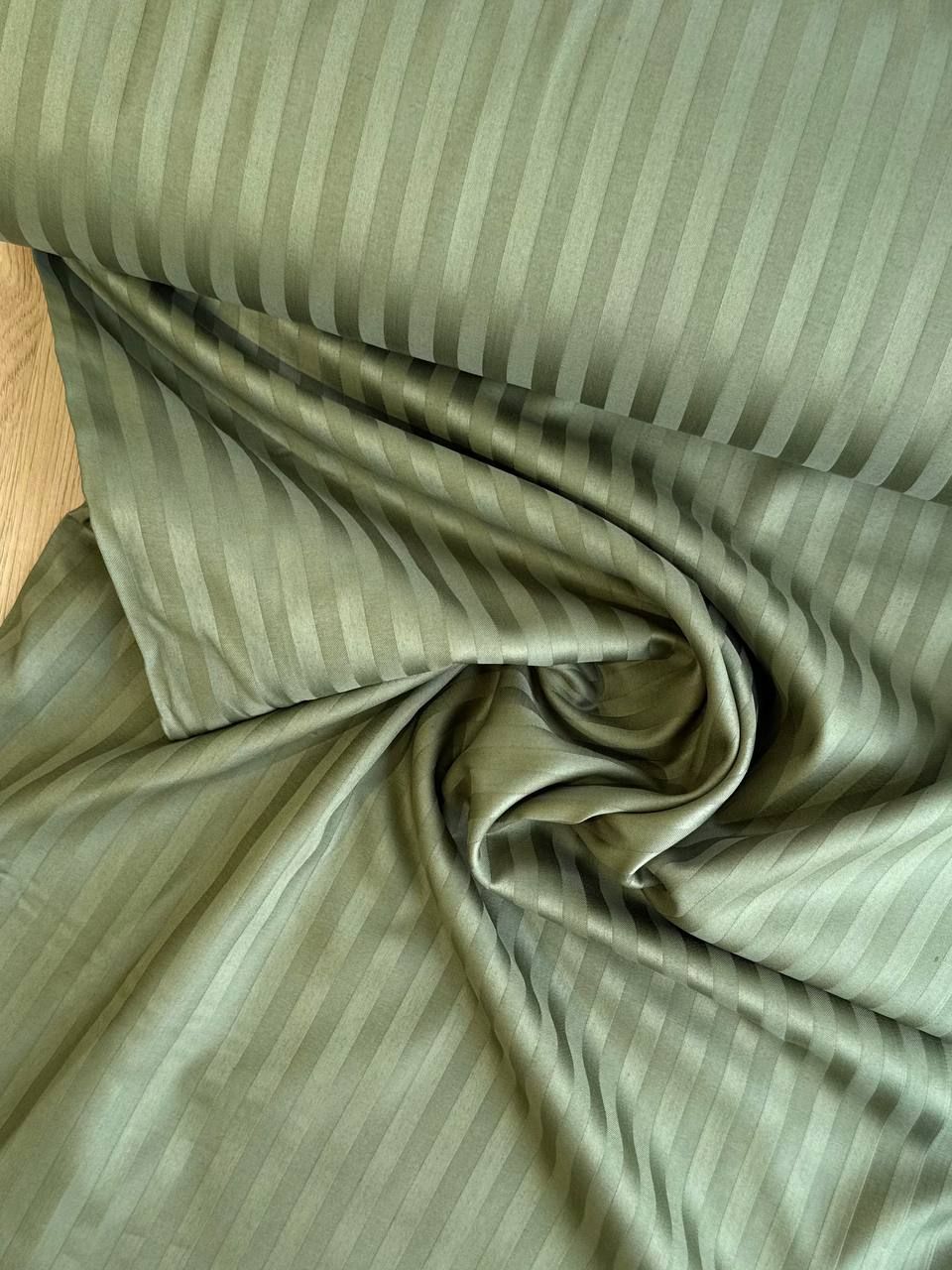 Bumbac satinat liniar - khaki