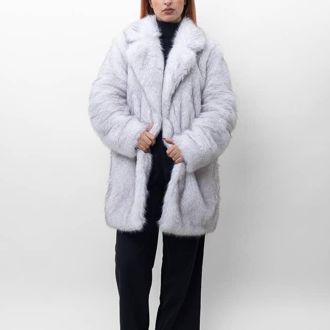 Manteau en fausse fourrure