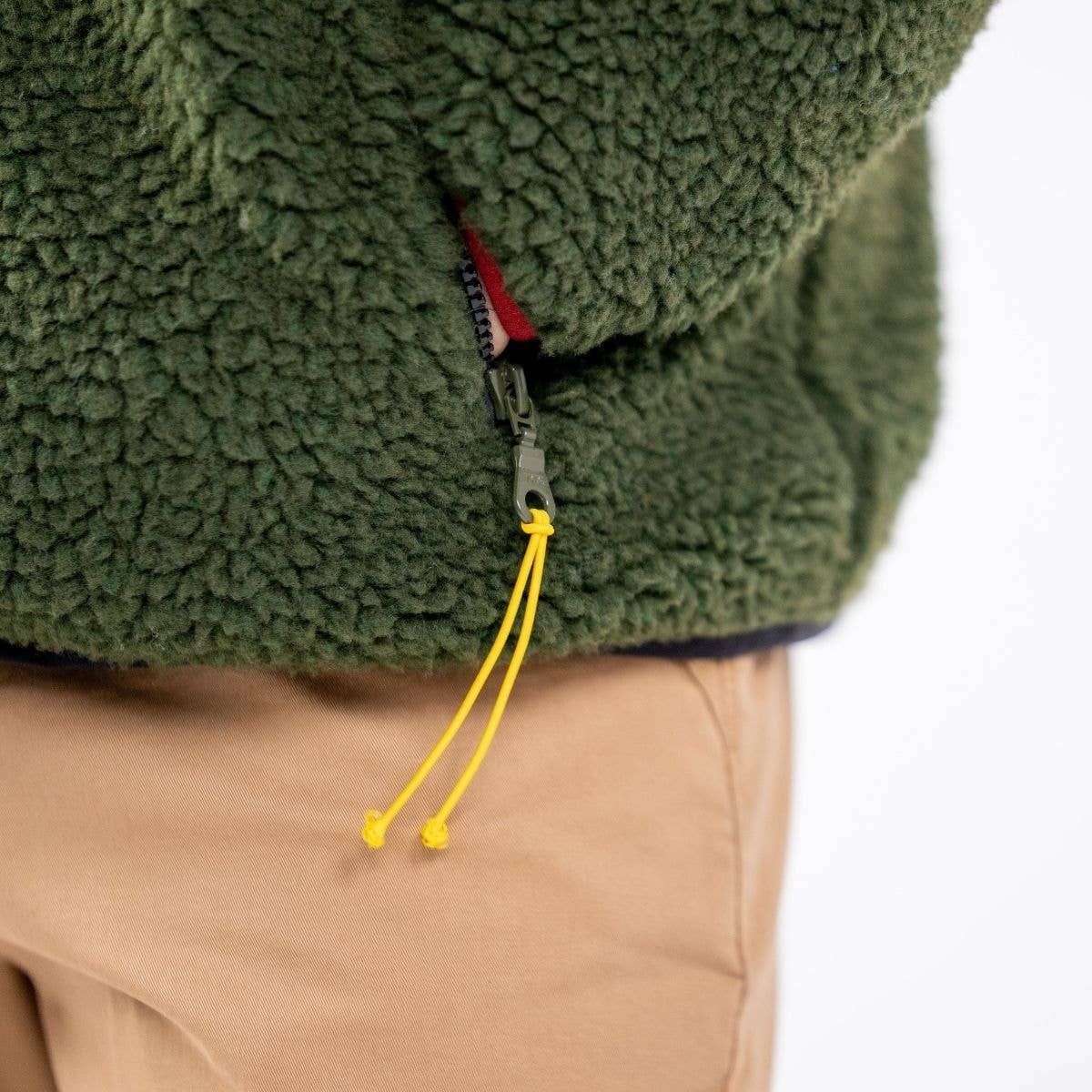 Sherpa mixte zippée kaki