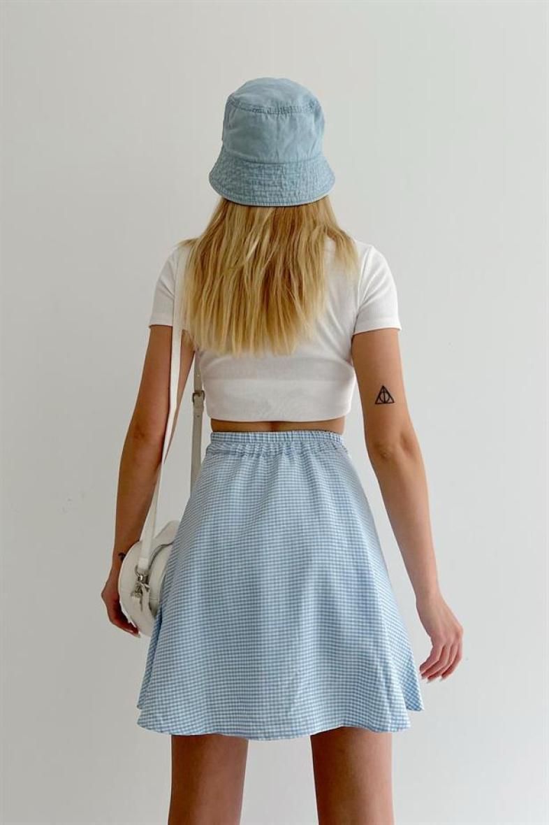 Jupe short carreaux