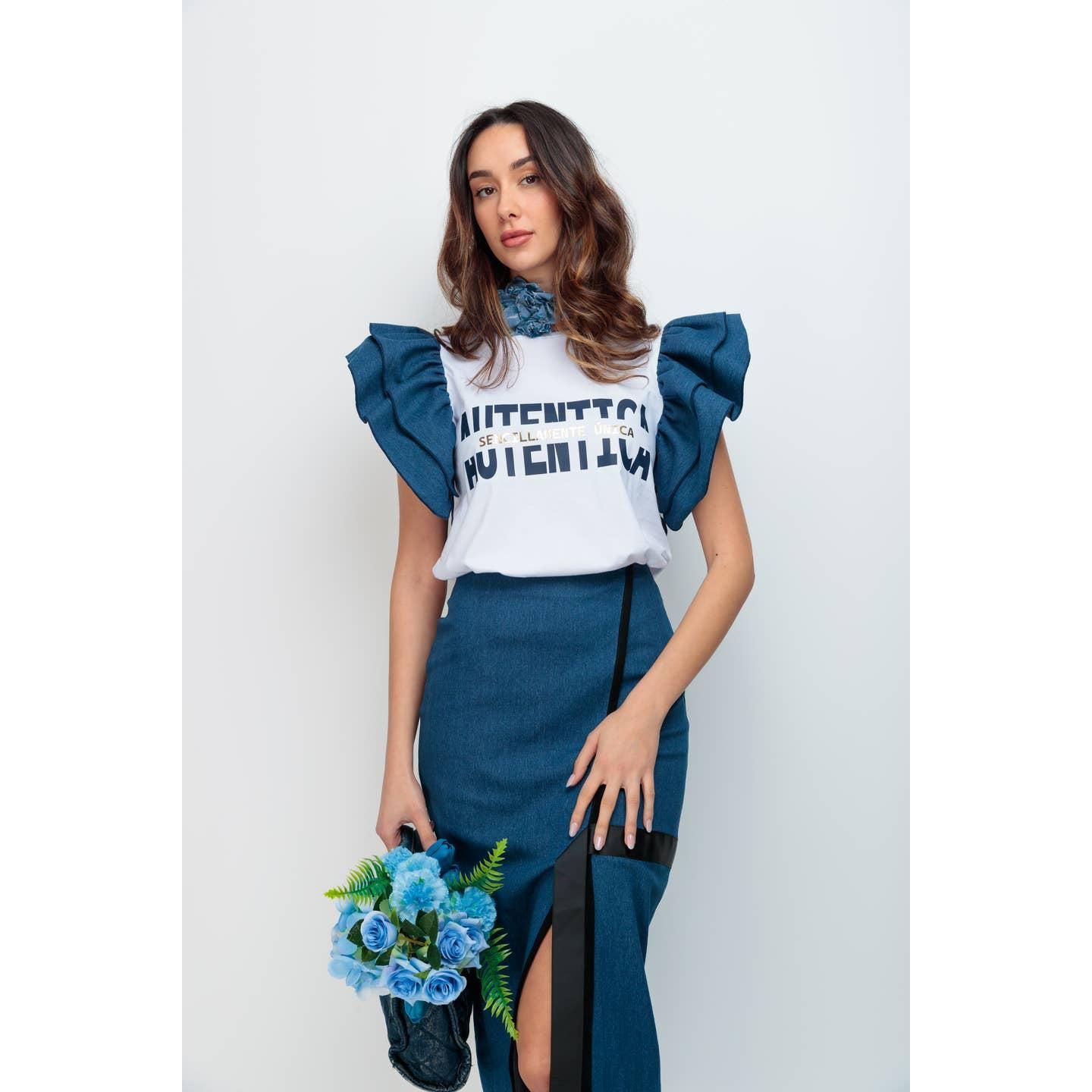 T-shirt en jean authentique keira