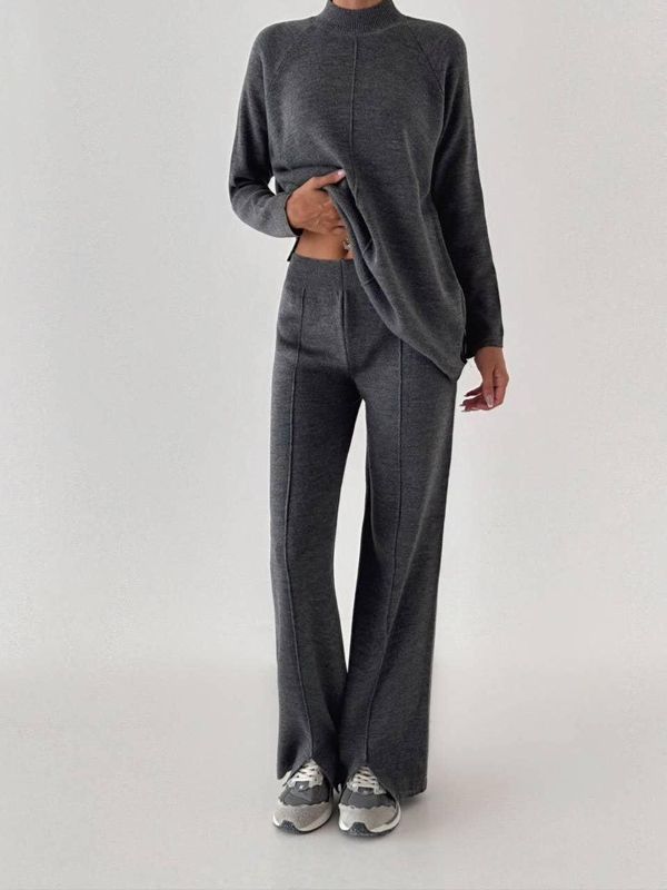 Pantalon oversize en tricot - Pantalon et pull en tricot