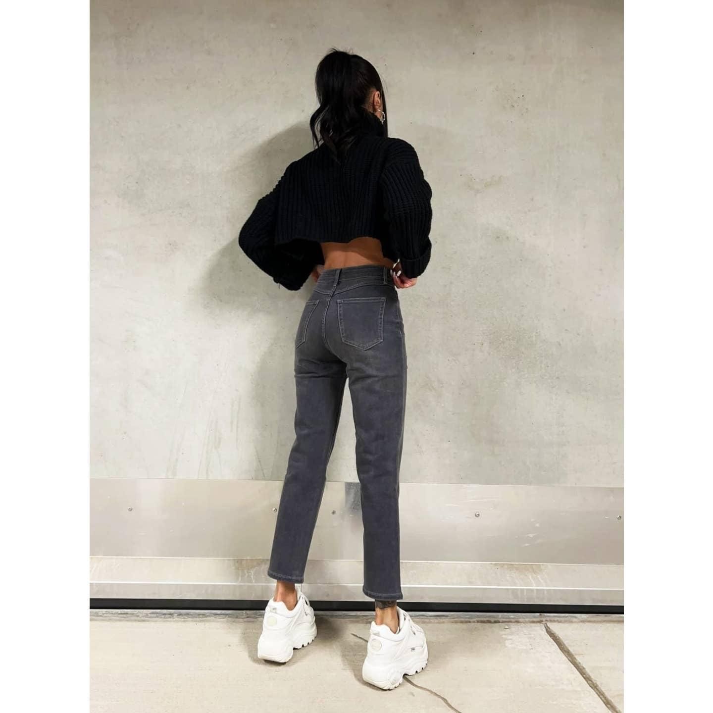 Jeans mom fit stretch