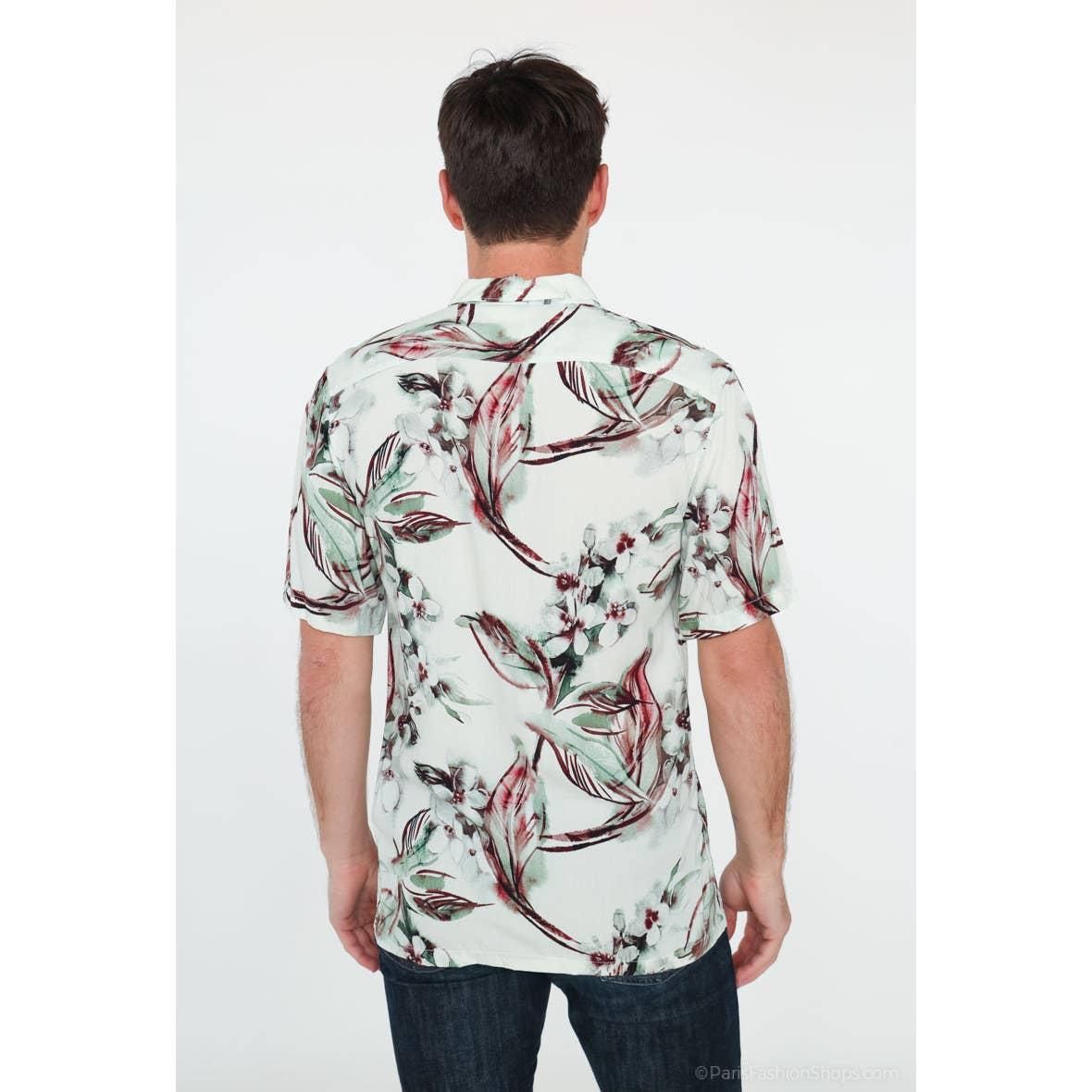Chemisette viscose en digital prints coupe ajustée