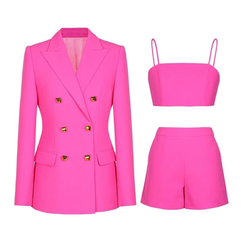 Ensemble 3 pièces élégant de costume et de courte