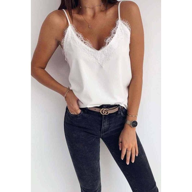 Top débardeur dentelle
