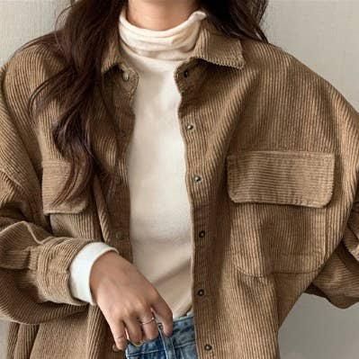 Veste en velours côtelé