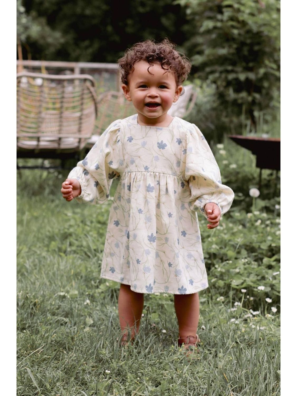 Ballon robe à motifs floraux pour bébé et filles