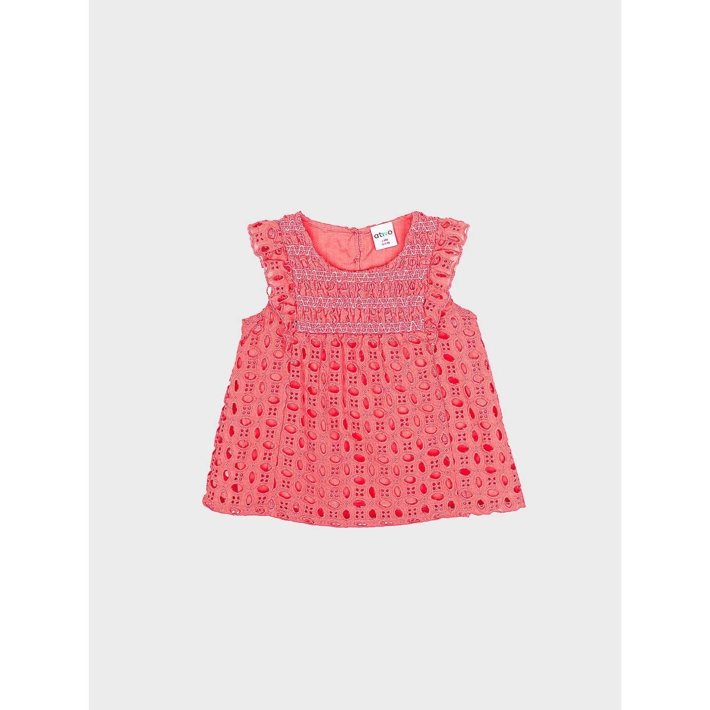 Robe bébé fille tissée