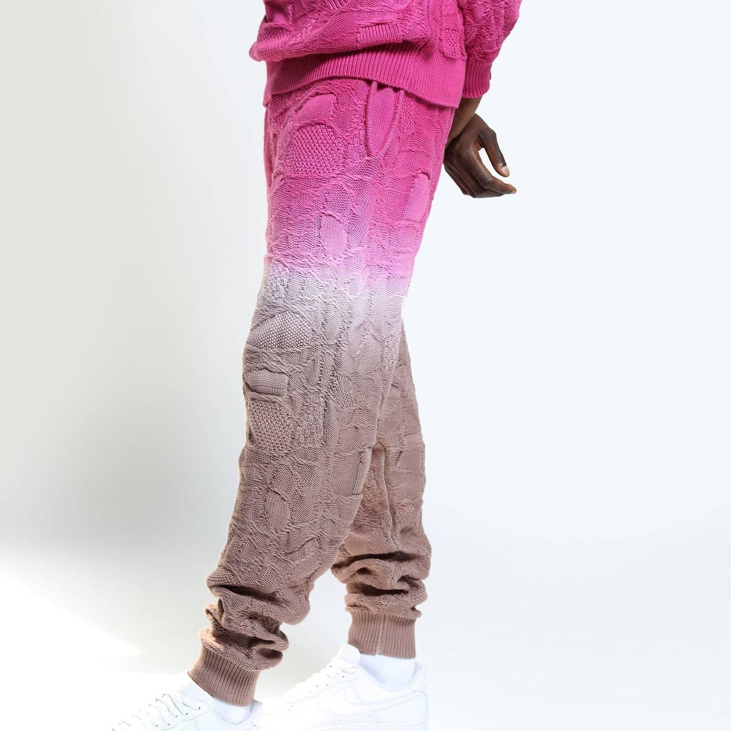 Pantalon de jogging croisé à effet dip-dye et à enfiler