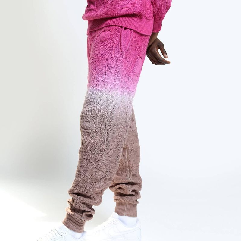 Pantalon de jogging croisé à effet dip-dye et à enfiler