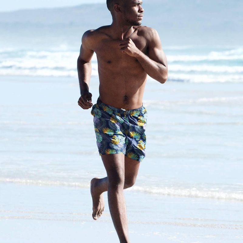 Short de bain déperlant monogramme bermuda en édition limitée