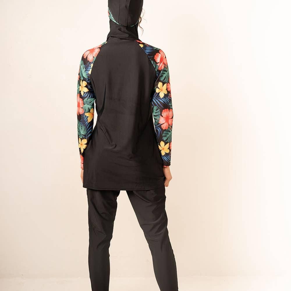Burkini Grande taille imprimé floral