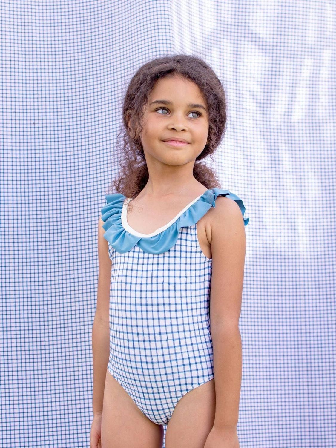 MAILLOT DE BAIN ÉCOLOGIQUE PAROS MADRAS POUR ENFANT