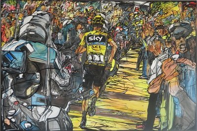 Emanuela Sergi - Running Chris - Acrilico su tela 120x80