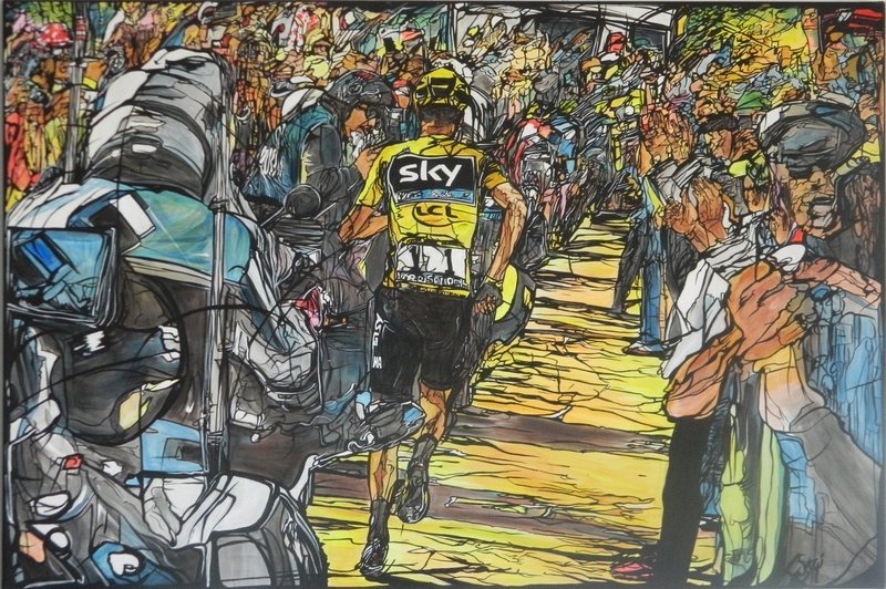 Emanuela Sergi - Running Chris - Acrilico su tela 120x80