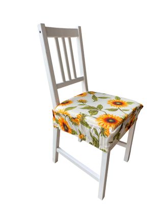 Cuscino coprisedia con elastico girasole