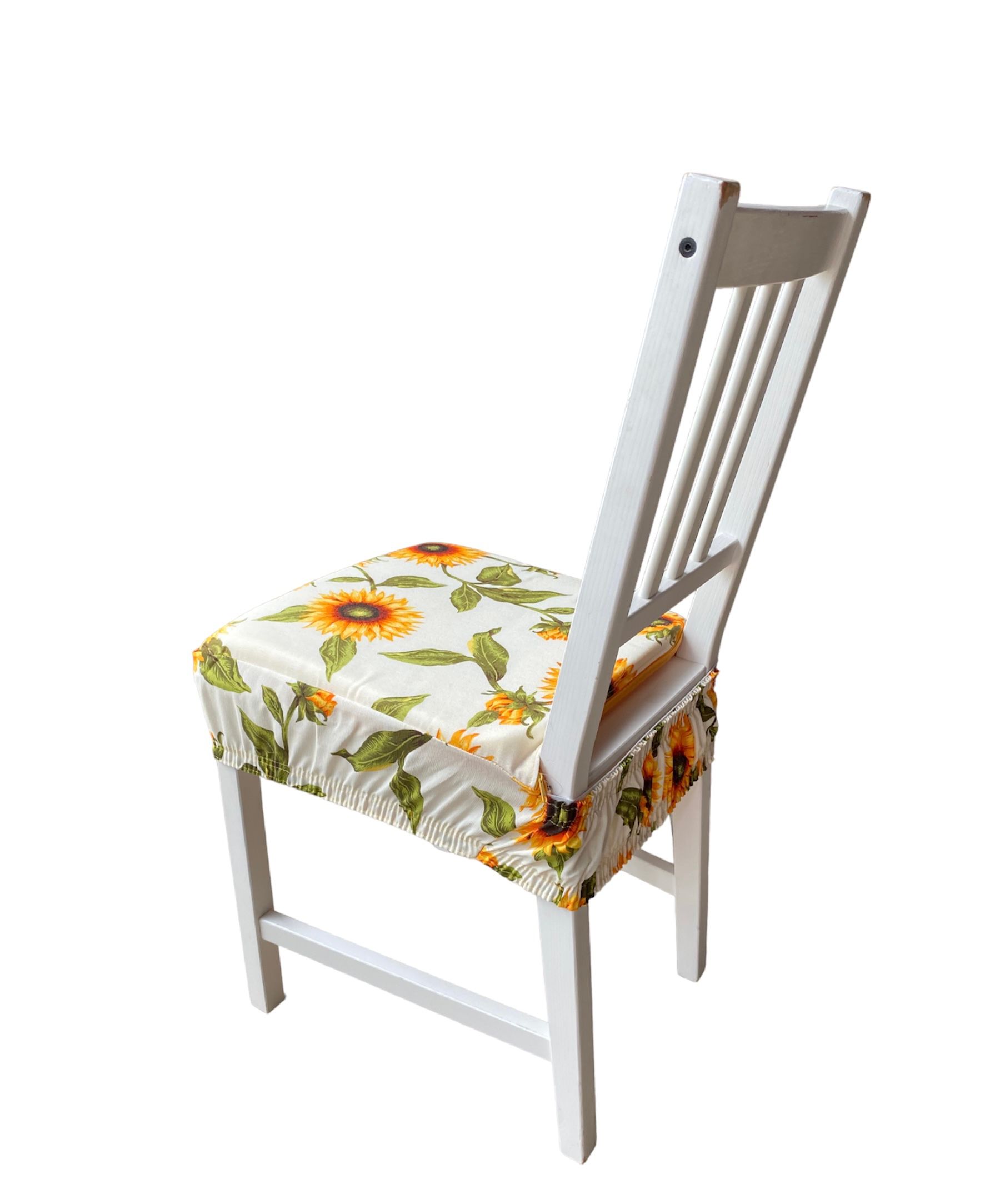 Cuscino Coprisedia con Elastico 40x40cm – Fantasia Girasole