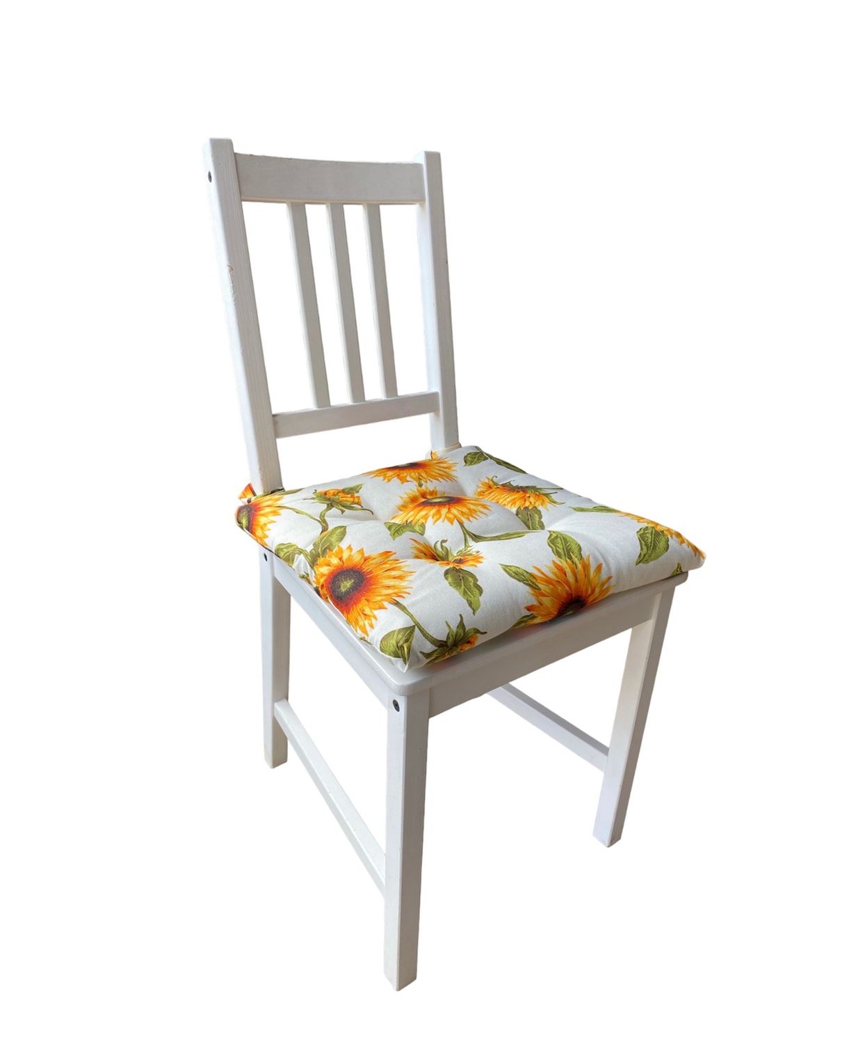Cuscino coprisedia imbottito soffice girasole