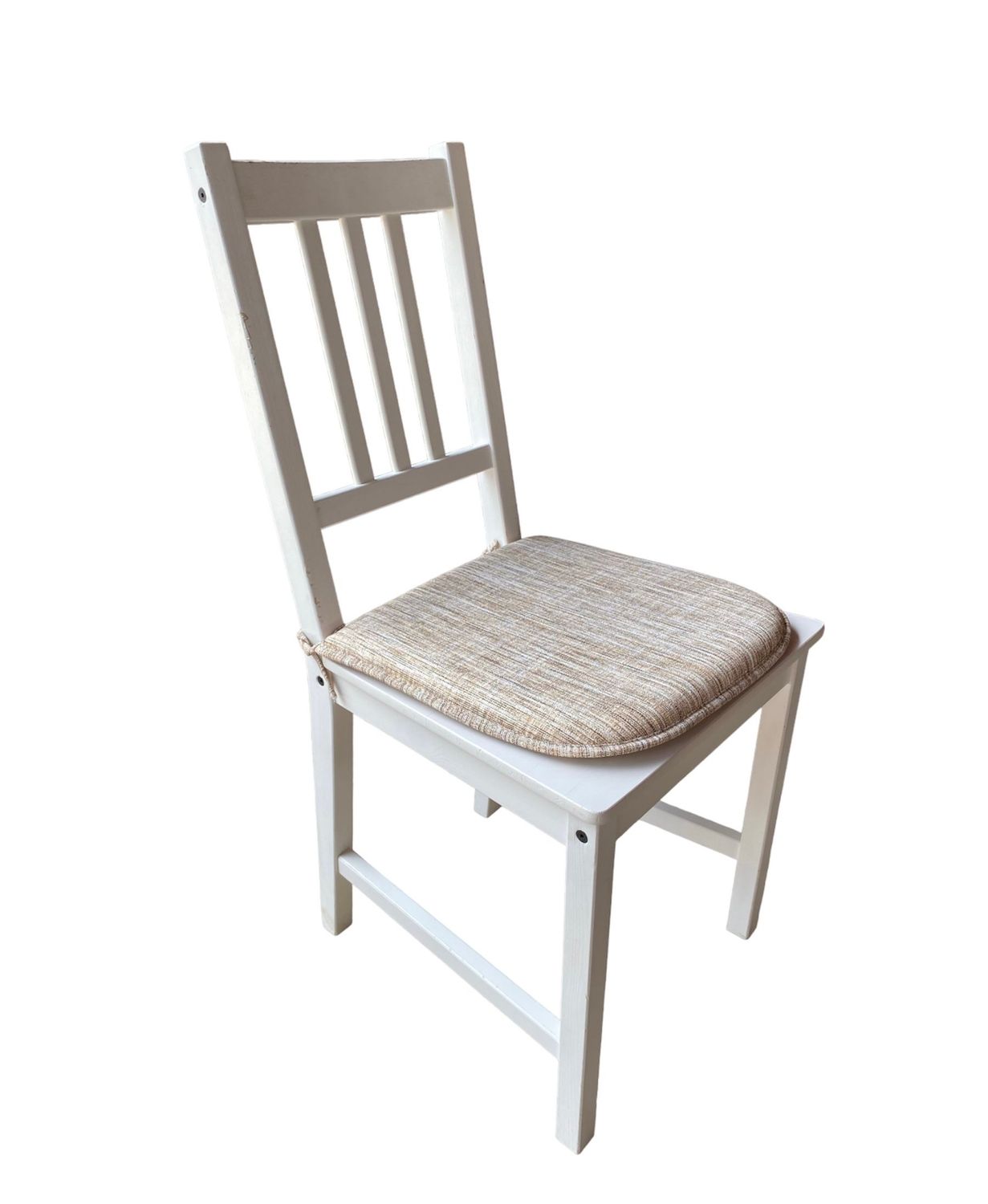 Cuscino coprisedia bordato graffio beige