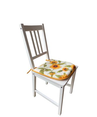 Cuscino Coprisedia Bordato 40x40cm – Fantasia Girasole