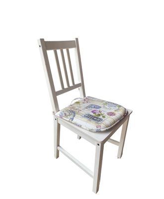 Cuscino Coprisedia Bordato 40x40cm - Fantasia Lavanda