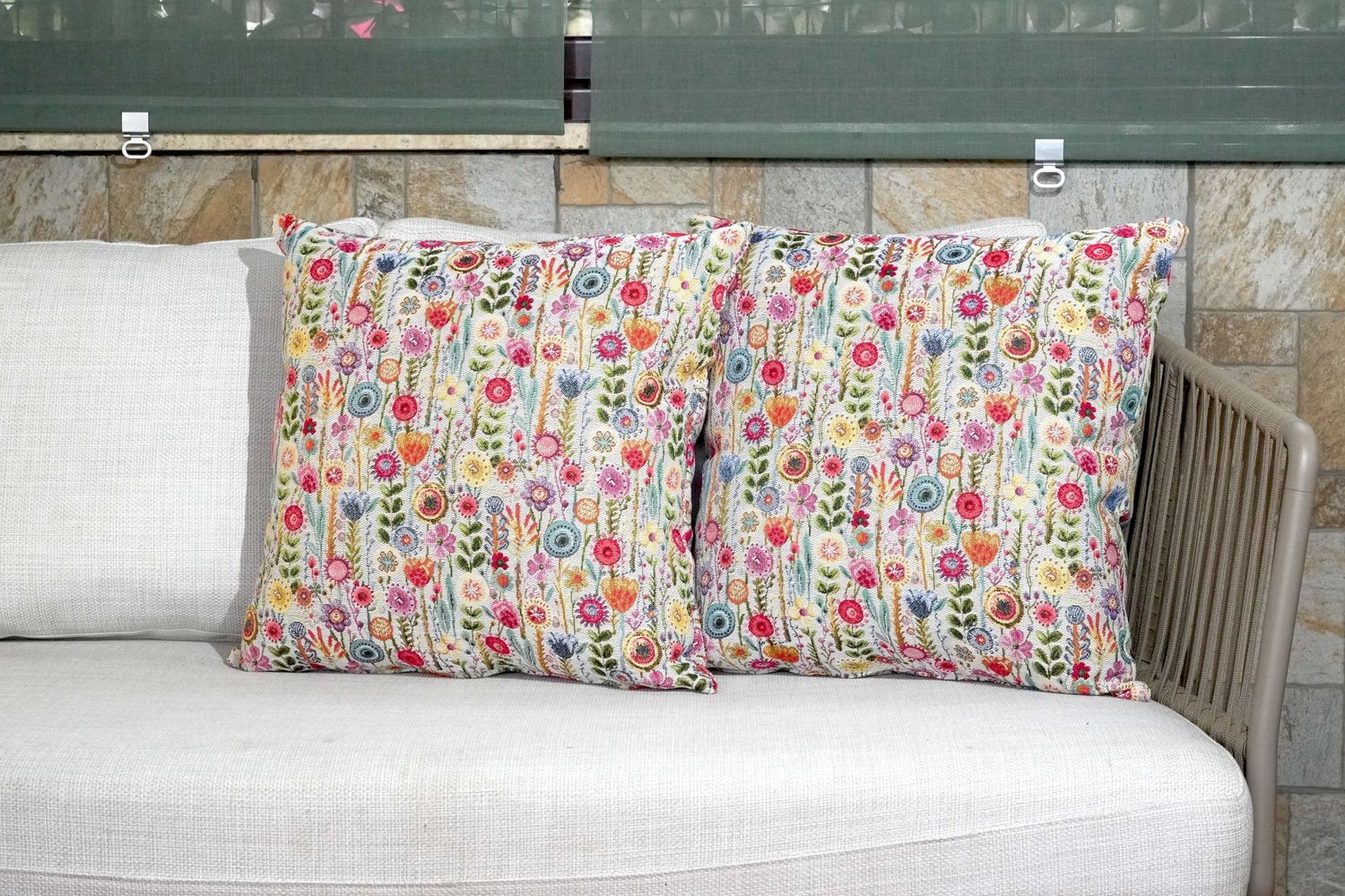 Cuscino Salotto Gobelin - Tessuto Jacquard Sfoderabile 50x50 cm