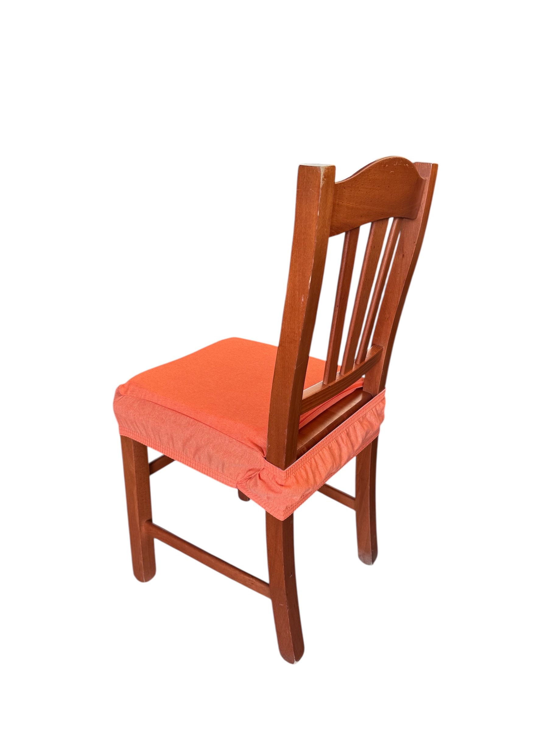 Cuscino Coprisedia con Elastico 40x40cm – Arancione Tinta Unita