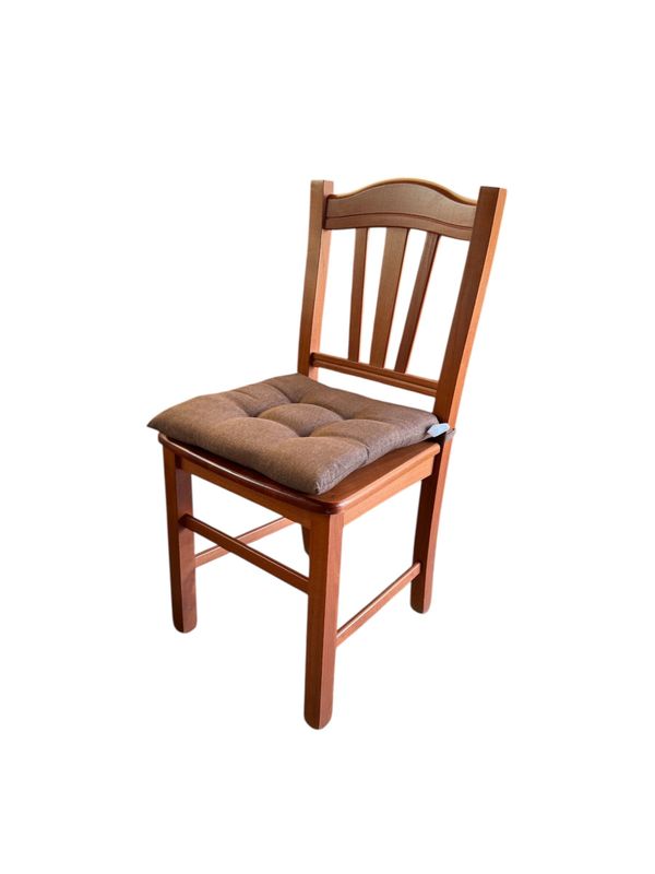 Cuscino coprisedia imbottito soffice marrone