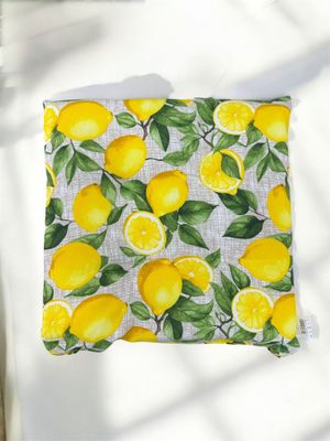 Cuscino Coprisedia Imbottito Soffice 40x40cm – Fantasia Limone