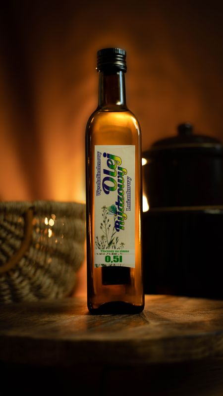 Olej rydzowy (lniankowy) - 500 ml