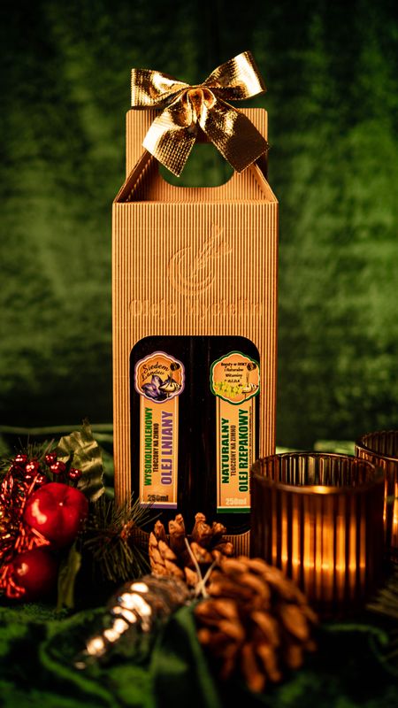 Zestaw Prezentowy - Olej lniany i rzepakowy