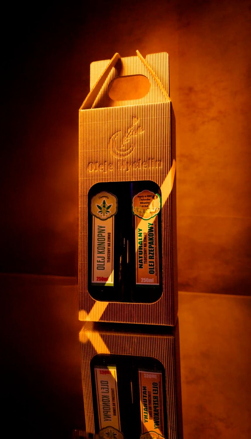 Złoto Natury Duo - Olej konopny i rzepakowy