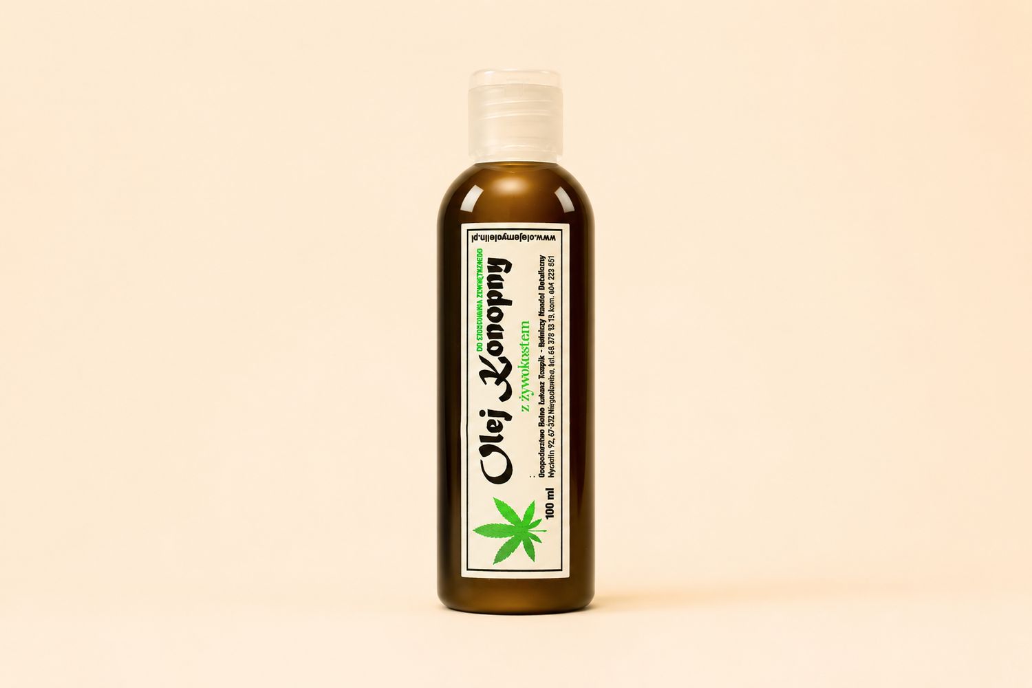 Olejek konopny z żywokostem 100 ml
